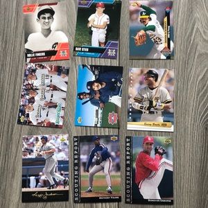 9 various MLB cards